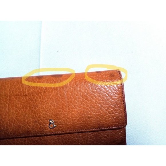 Princess Gardner Full Grain Cowhide Leather Wallet -Multiple‎ Flaws (6a5) - Picture 9 of 9